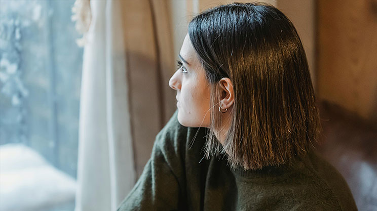 Kvinna med tomhetskänslor